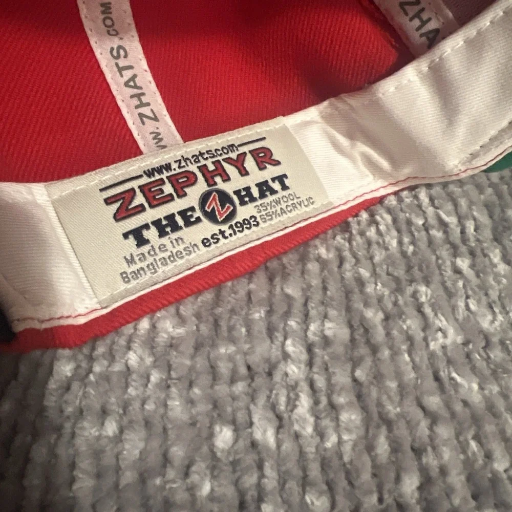 Rare‎ Zephyr Arizona Embroidery Logo Hat Snapback Red NCAA College(h10)